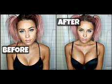Straplesss bra Lift up Bra before and after